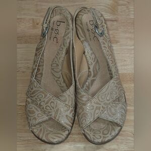 B.O.C. Leather Sling Back Sandals Size 8